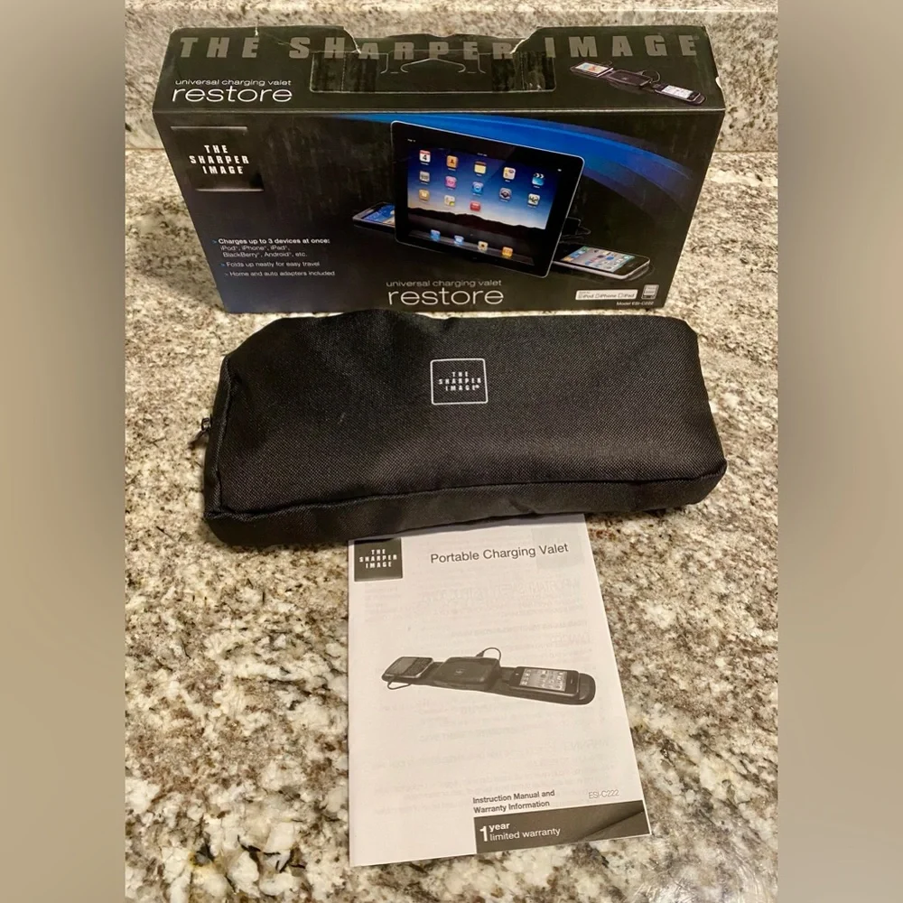 Universal charging valet for Apple iPhone, iPad & iPod